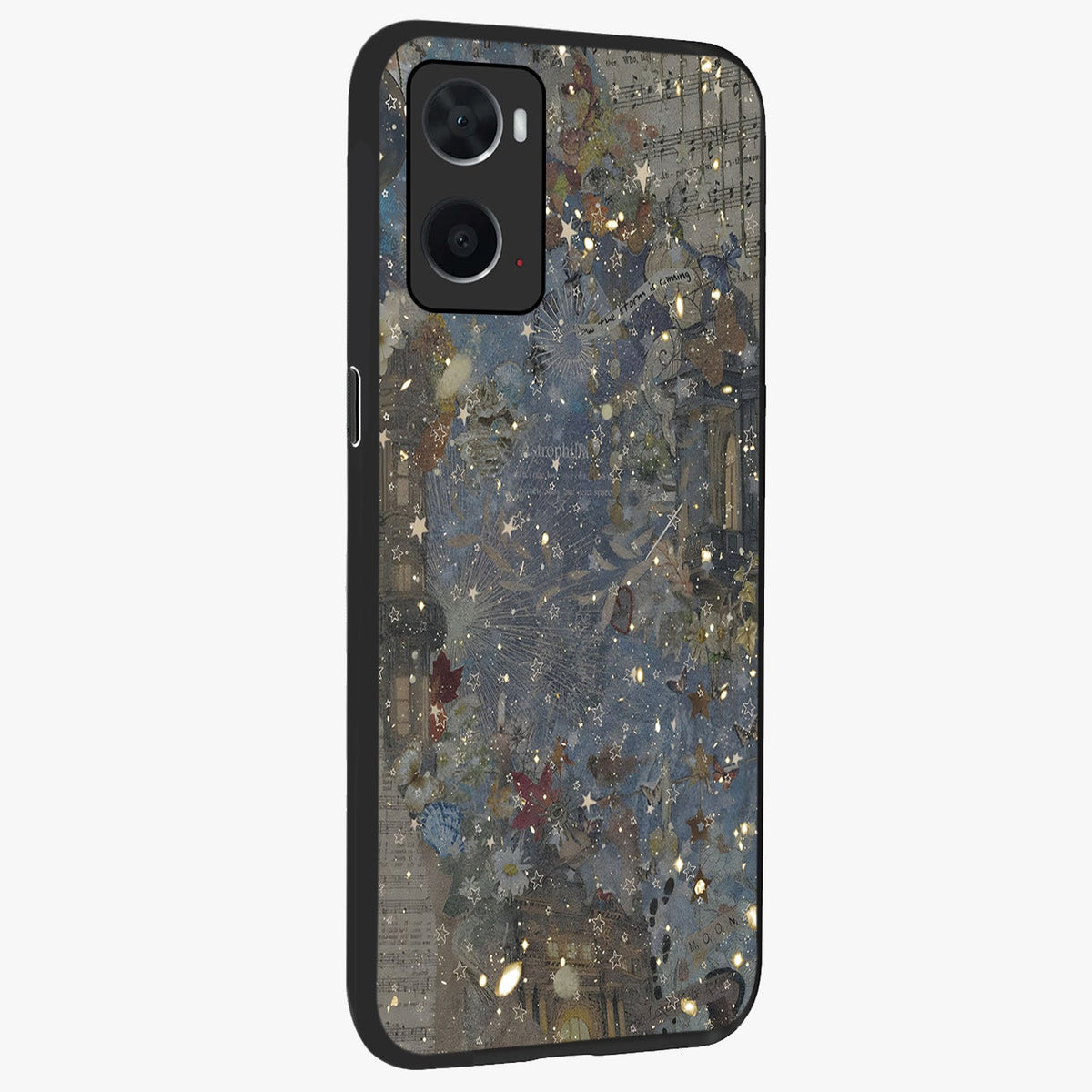 Aesthetic Astrolophia Glass Case upright view showcasing soft aesthetic theme with stylish modern look.