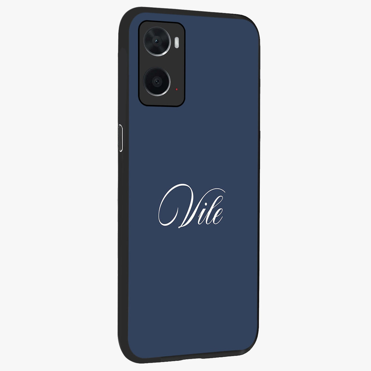 Blue Vintage Floral Pattern Glass Case displayed in angled mockup highlighting classic blue floral pattern and retro aesthetic design.