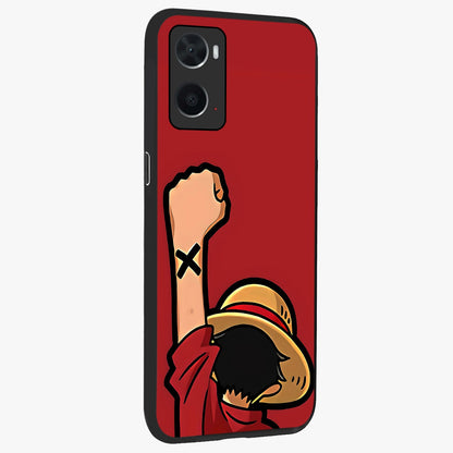 Luffy X Spirit Glass Case upright view showcasing striking anime artwork with adventurous character theme.