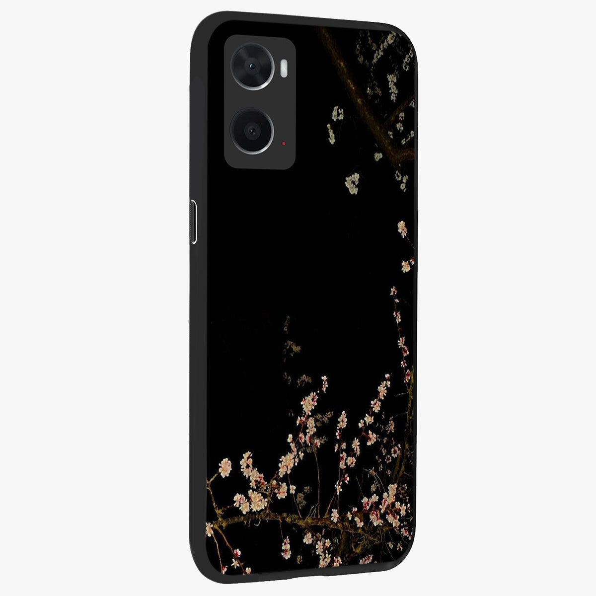 Petal Moon Light With Custom Name Glass Case upright view showcasing elegant floral moon artwork with personalized aesthetic.
