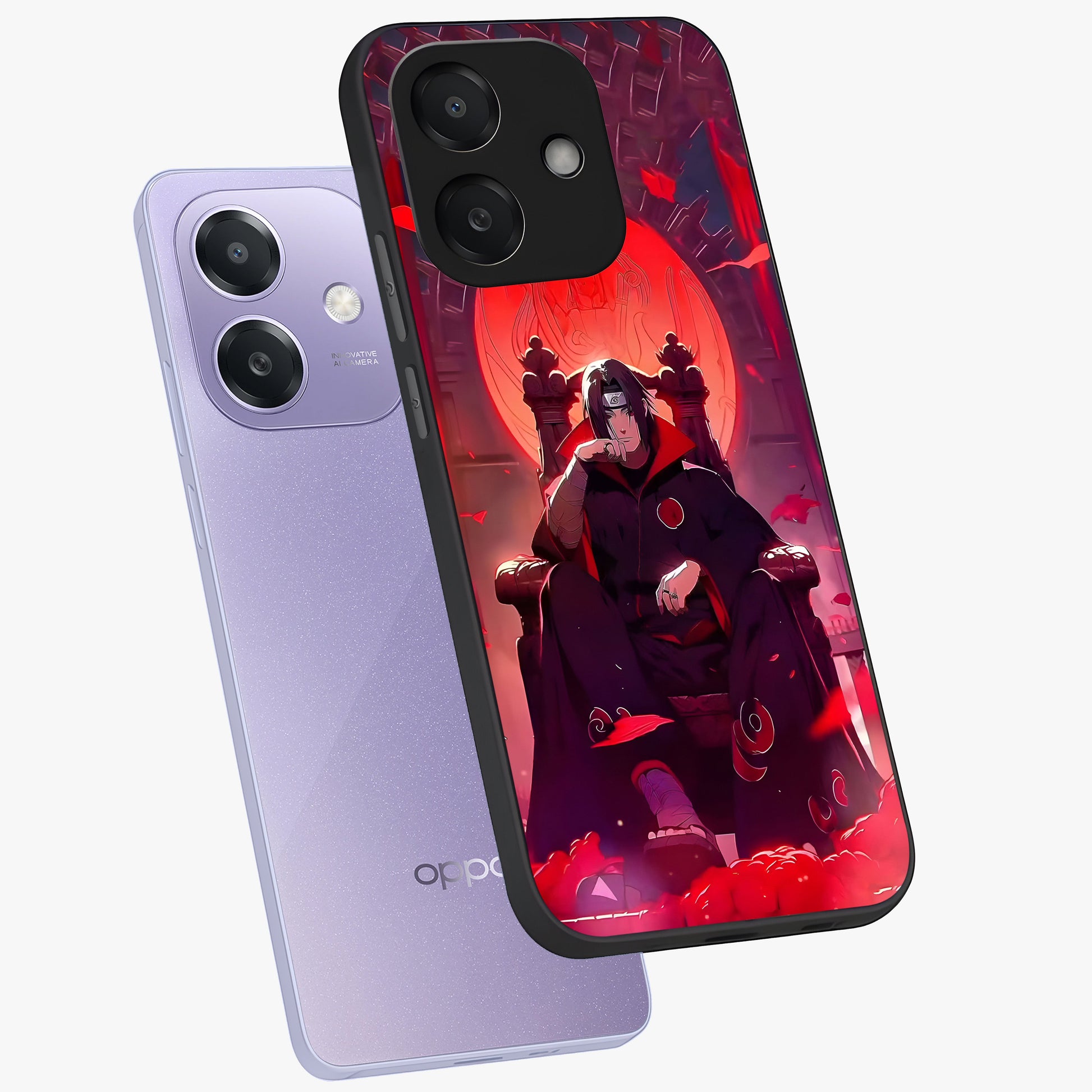 Blood Moon Sovereign Glass Case displayed in angled mockup highlighting dark celestial moon design and dramatic theme.
