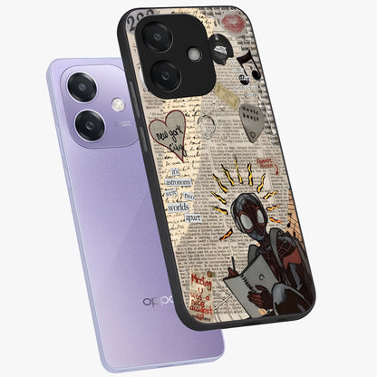 City Dream Sketch Glass Case displayed in angled mockup highlighting minimal city illustration with aesthetic sketch style.