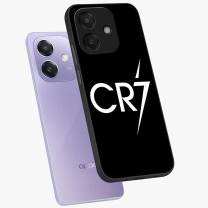 Cr7 Elite Strike Glass Case displayed in angled mockup highlighting powerful sports graphic with bold athletic theme.