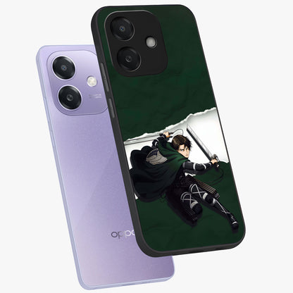 Emerald War Vanguard Glass Case displayed in angled mockup highlighting intense battle inspired design with emerald tone aesthetic.