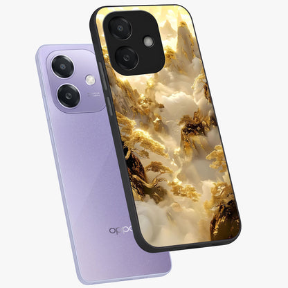 Gates Of Illumination Glass Case displayed in angled mockup highlighting radiant portal inspired design with fantasy aesthetic.