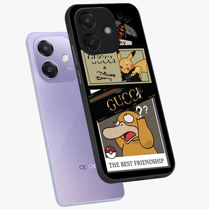 Gucci Play Mashup Glass Case displayed in angled mockup highlighting stylish fashion mashup design with bold aesthetic.