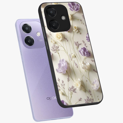 Lilac Breeze Harmony Glass Case displayed in angled mockup highlighting calm lilac breeze design with soothing aesthetic style.
