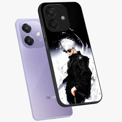 Limitless Shadow King Glass Case displayed in angled mockup highlighting dramatic dark hero design with intense aesthetic.
