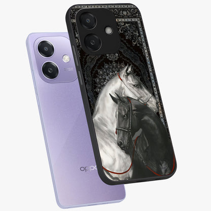 Majestic Ride Legacy Glass Case displayed in angled mockup highlighting sleek vehicle design with bold racing aesthetic.