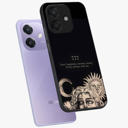 Mystic Victory Aura Glass Case displayed in angled mockup highlighting energetic aura design with bold mystical aesthetic.