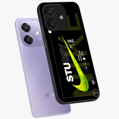 Neon Street Edition Glass Case displayed in angled mockup highlighting vibrant urban design with bold street aesthetic.