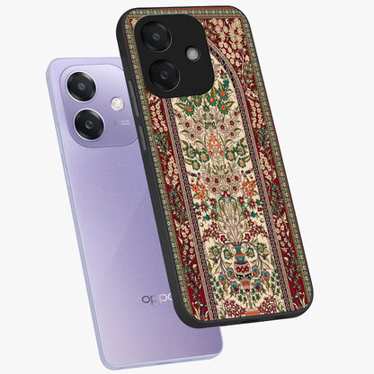 Persian Inspired Glass Case displayed in angled mockup highlighting intricate traditional design with elegant cultural aesthetic.
