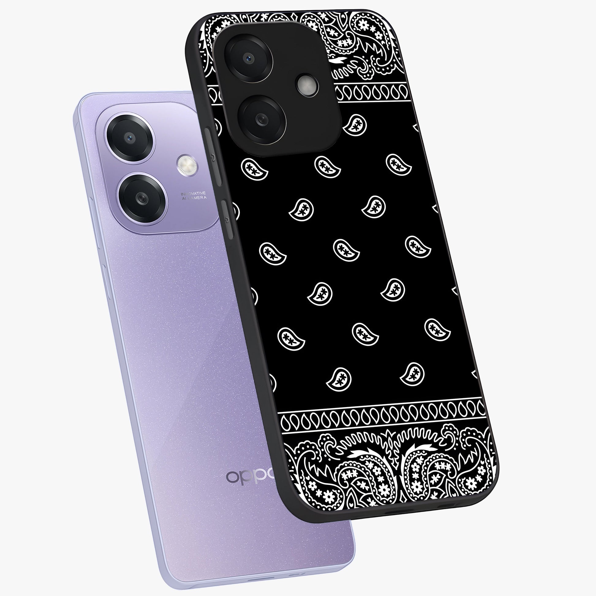 Retro Rebel Threads Glass Case displayed in angled mockup highlighting retro inspired graphic design with rebellious aesthetic.