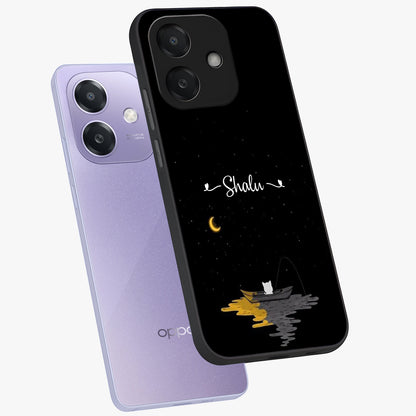 Silent Night Row Glass Case displayed in angled mockup highlighting peaceful evening design with dreamy night aesthetic.