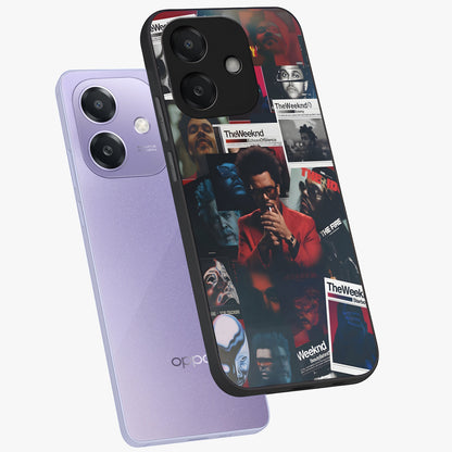 The Weeknd Glass Case displayed in angled mockup highlighting stylish pop culture inspired design with modern aesthetic.