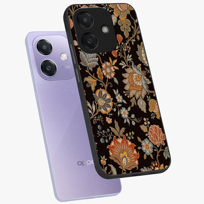 Vintage Floral Dream Glass Case displayed in angled mockup highlighting elegant vintage flower design with soft aesthetic style.