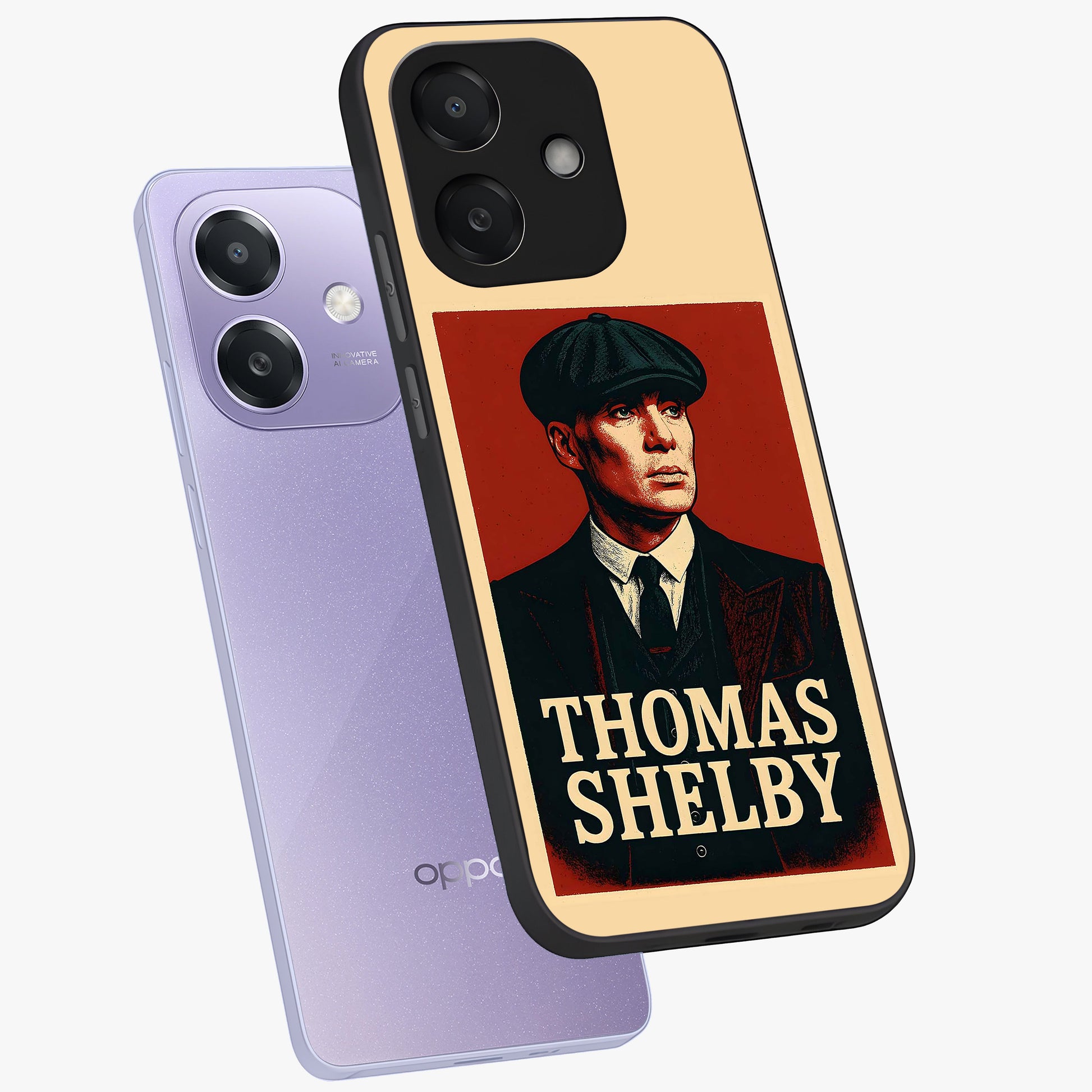 Vintage Mafia Authority Glass Case displayed in angled mockup highlighting powerful retro design with classic gangster aesthetic.
