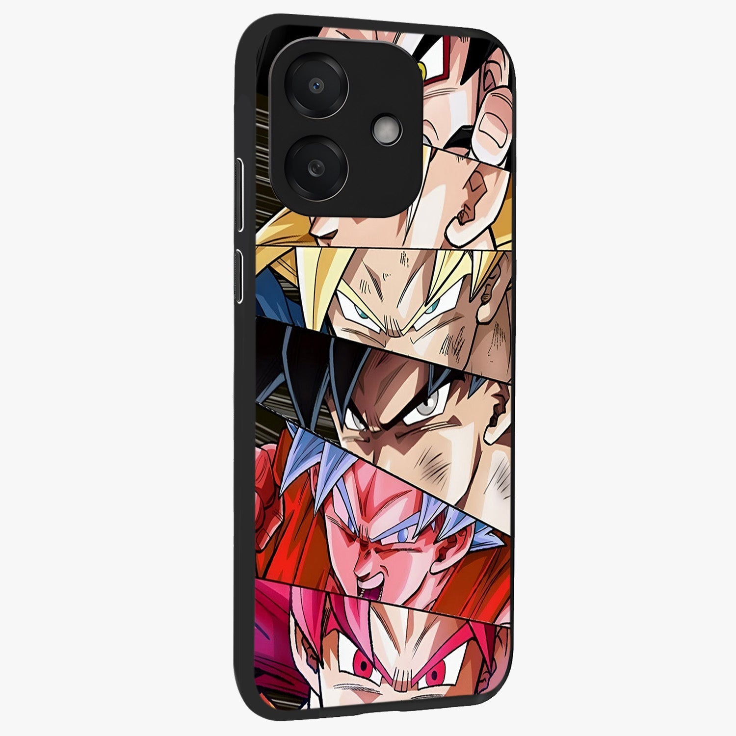 Anime Character Glass Case upright view showcasing expressive anime artwork with bold graphic style.