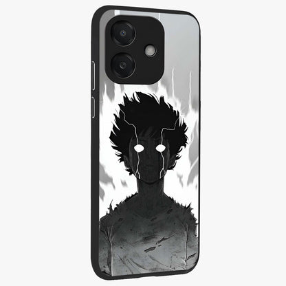 Awakened Inner Rage Glass Case upright view showcasing dramatic artwork with strong expressive aesthetic.