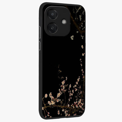 Petal Moon Light With Custom Name Glass Case upright view showcasing elegant floral moon artwork with personalized aesthetic.