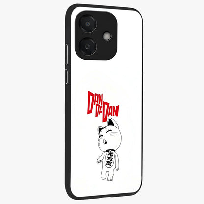 Playful Spirit Charm Glass Case upright view showcasing vibrant charm artwork with fun artistic theme.