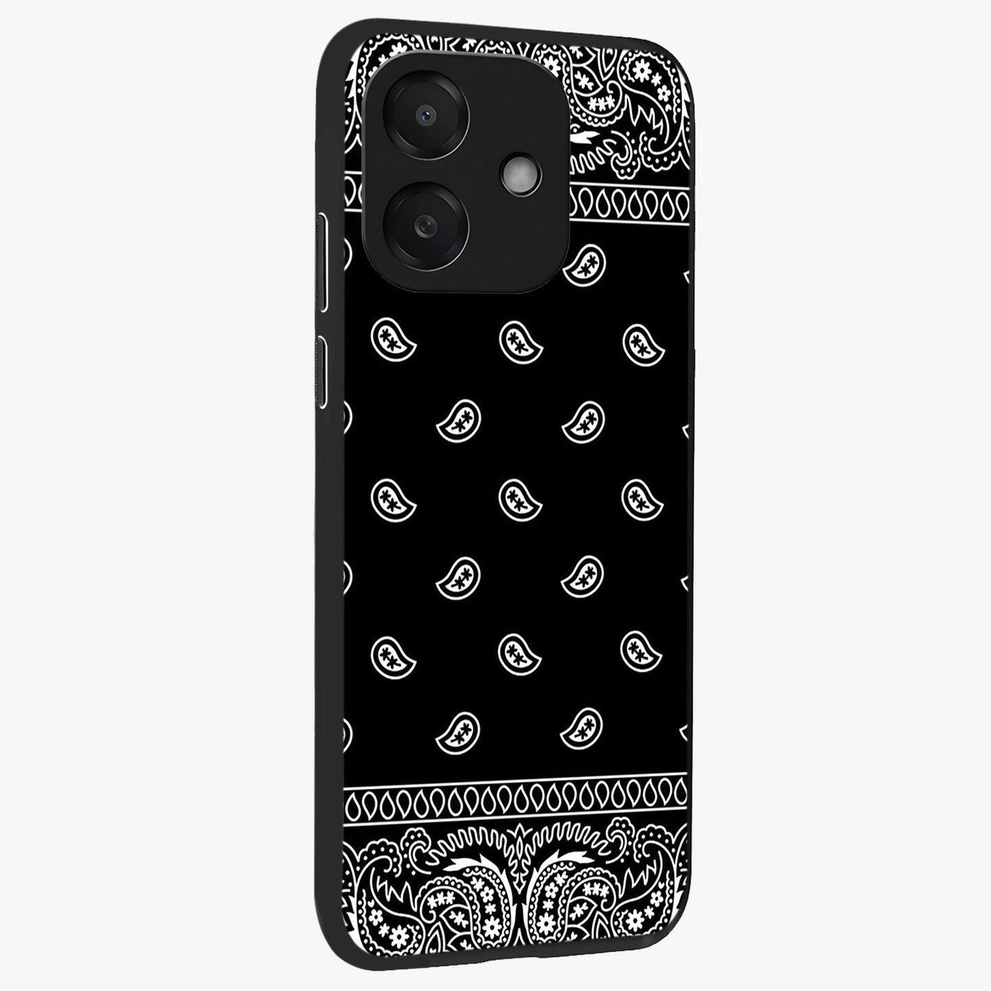 Retro Rebel Threads Glass Case upright view showcasing stylish vintage artwork with bold retro theme.
