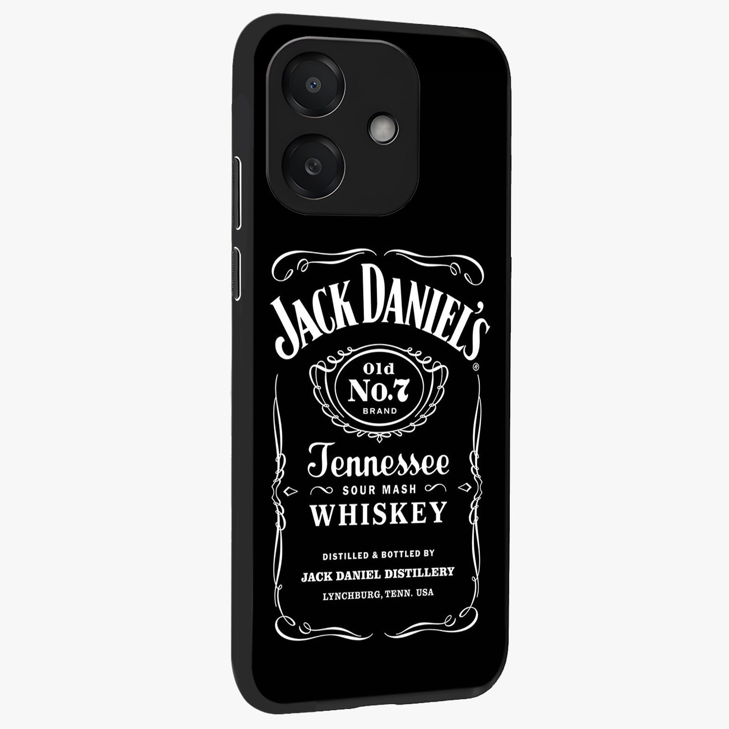 Vintage Whiskey Heritage Glass Case upright view showcasing stylish vintage whiskey artwork with timeless bar culture theme.