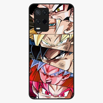 Anime Character Glass Case showing flat back view with vibrant anime artwork and glossy glass finish.