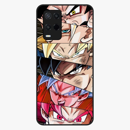 Anime Character Glass Case showing flat back view with vibrant anime artwork and glossy glass finish.