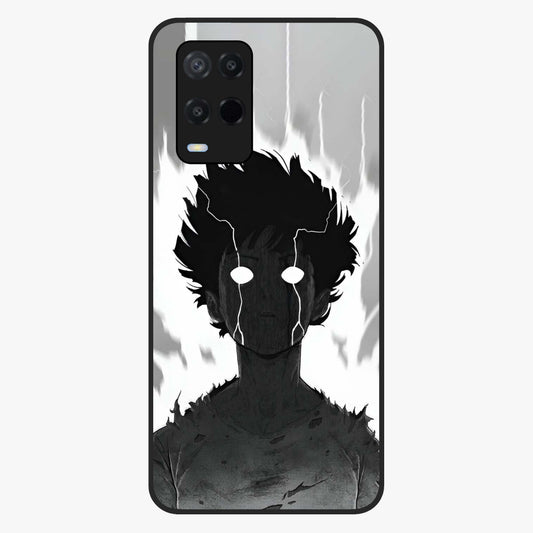 Awakened Inner Rage Glass Case showing flat back view with intense artistic artwork and glossy glass finish.