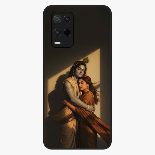Divine Eternal Love Glass Case showing flat back view with spiritual love themed artwork and glossy glass finish.
