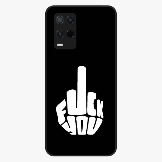 Rebel Mode On Glass Case showing flat back view with bold rebellious typography artwork and glossy glass finish.
