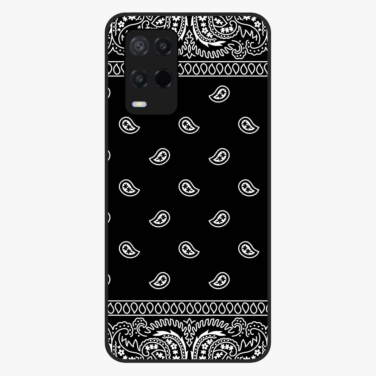Retro Rebel Threads Glass Case showing flat back view with vintage street style artwork and glossy glass finish.