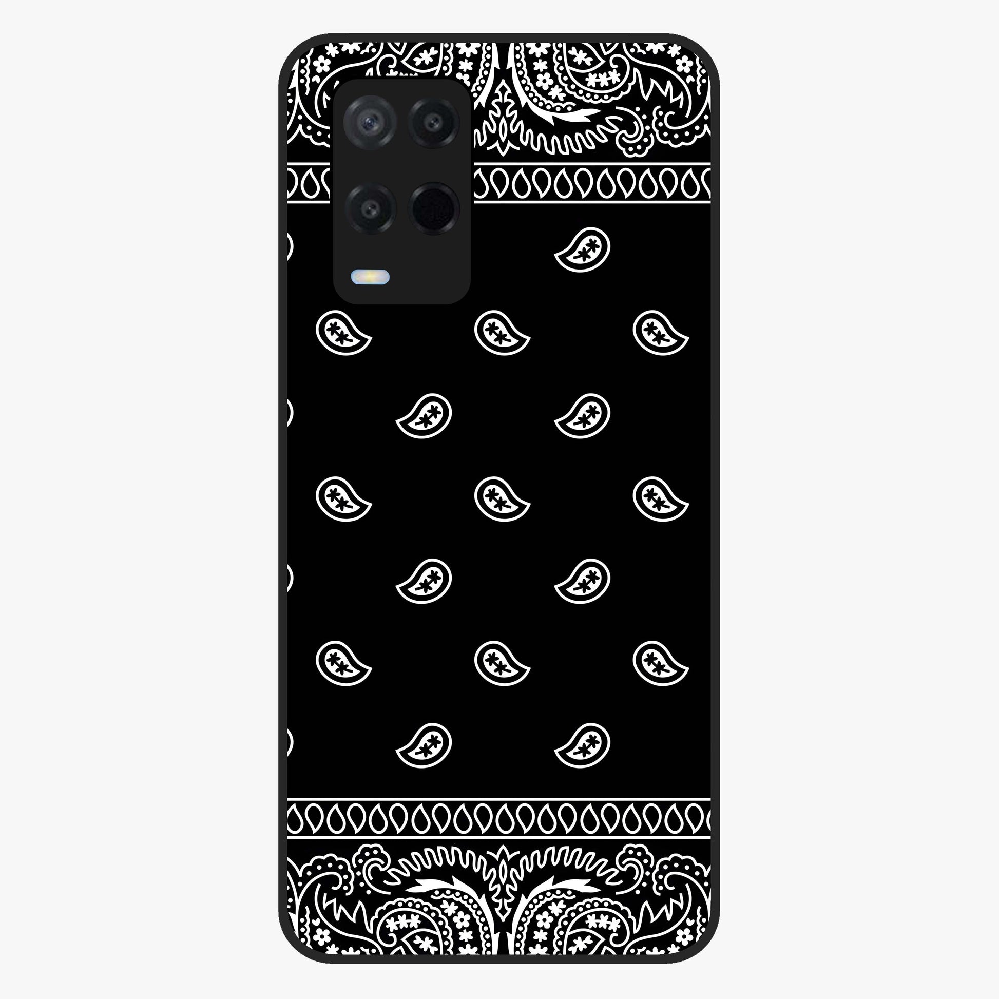 Retro Rebel Threads Glass Case showing flat back view with vintage street style artwork and glossy glass finish.
