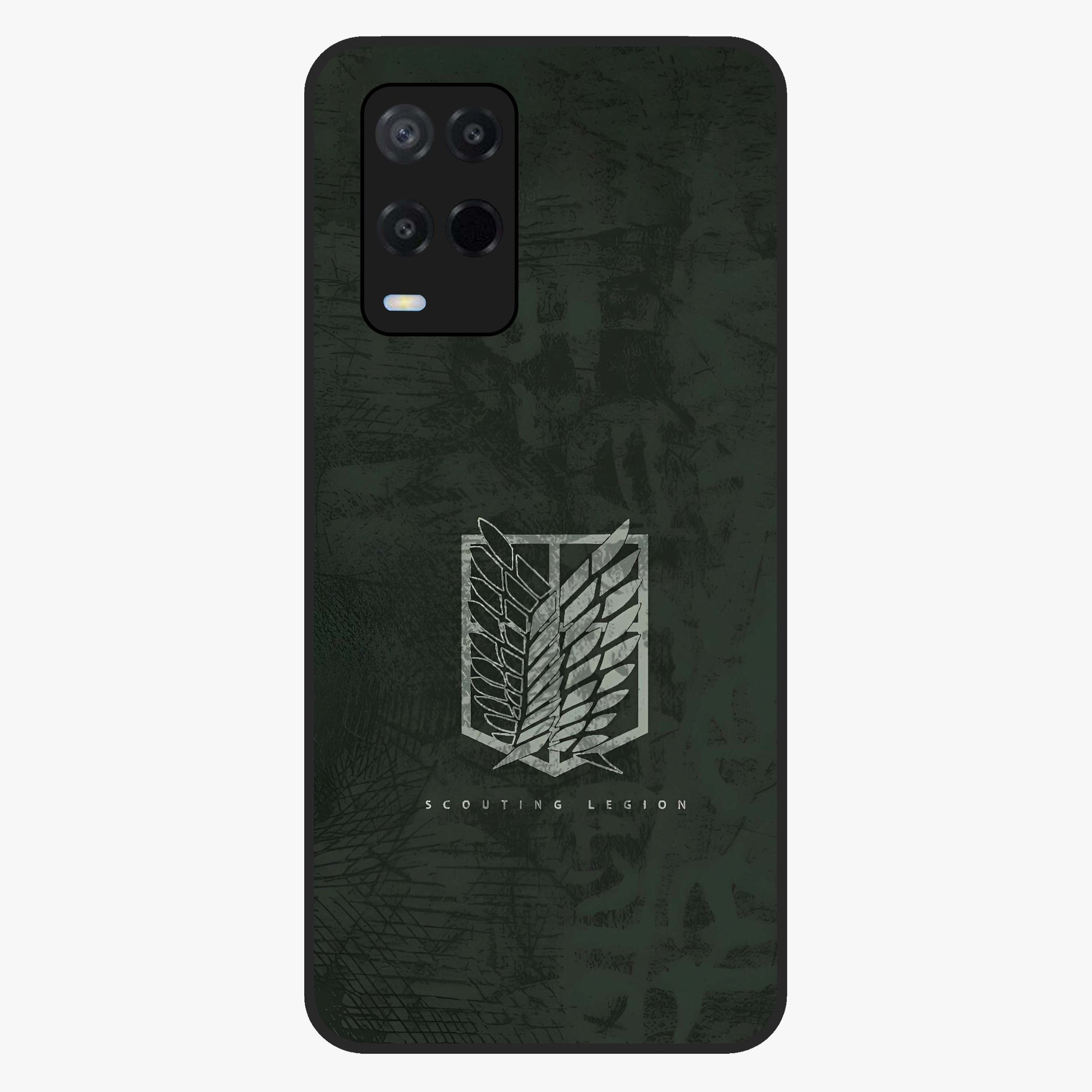 Wings Of Freedom Glass Case showing flat back view with symbolic wings artwork and glossy glass finish.