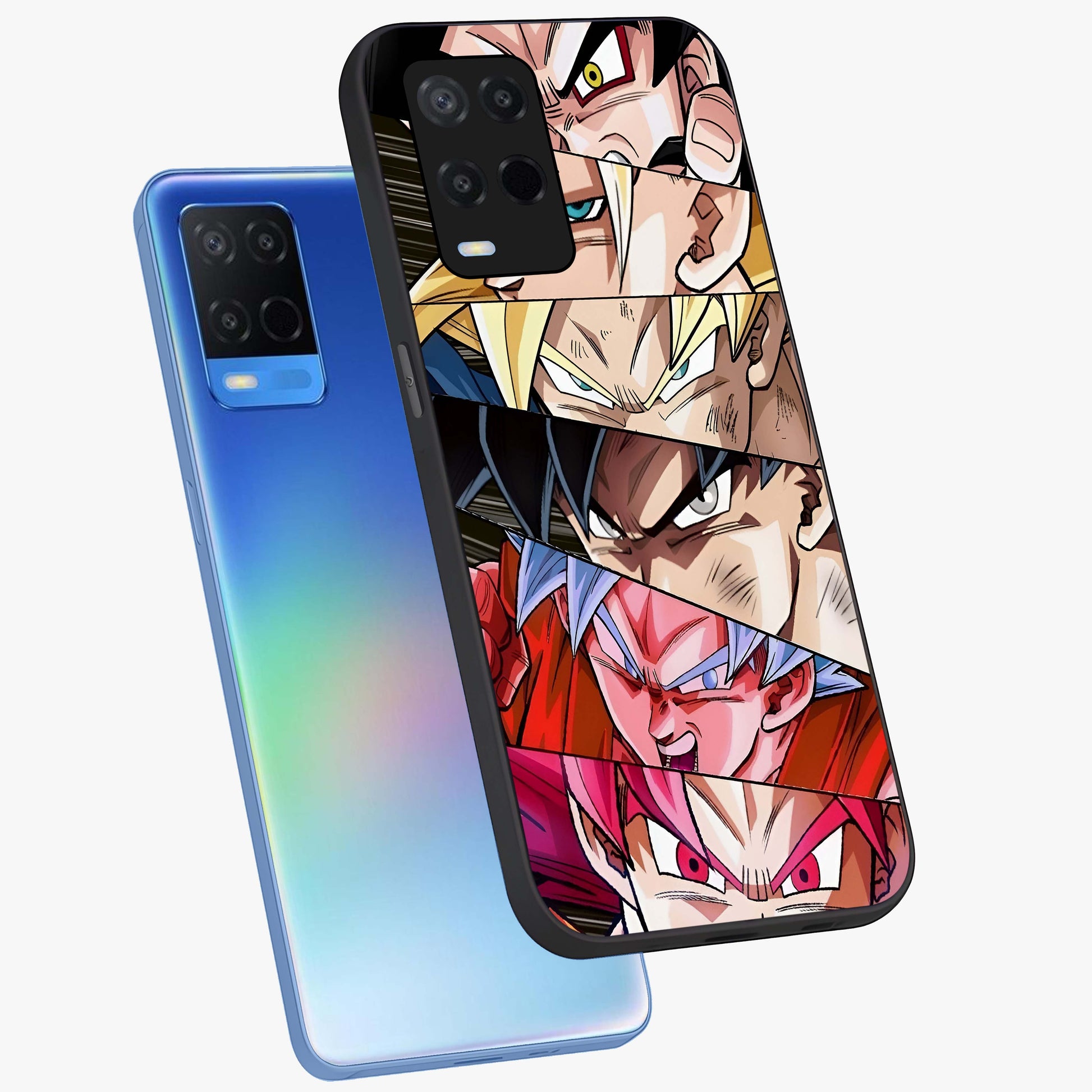Anime Character Glass Case displayed in angled mockup highlighting colorful anime character illustration.