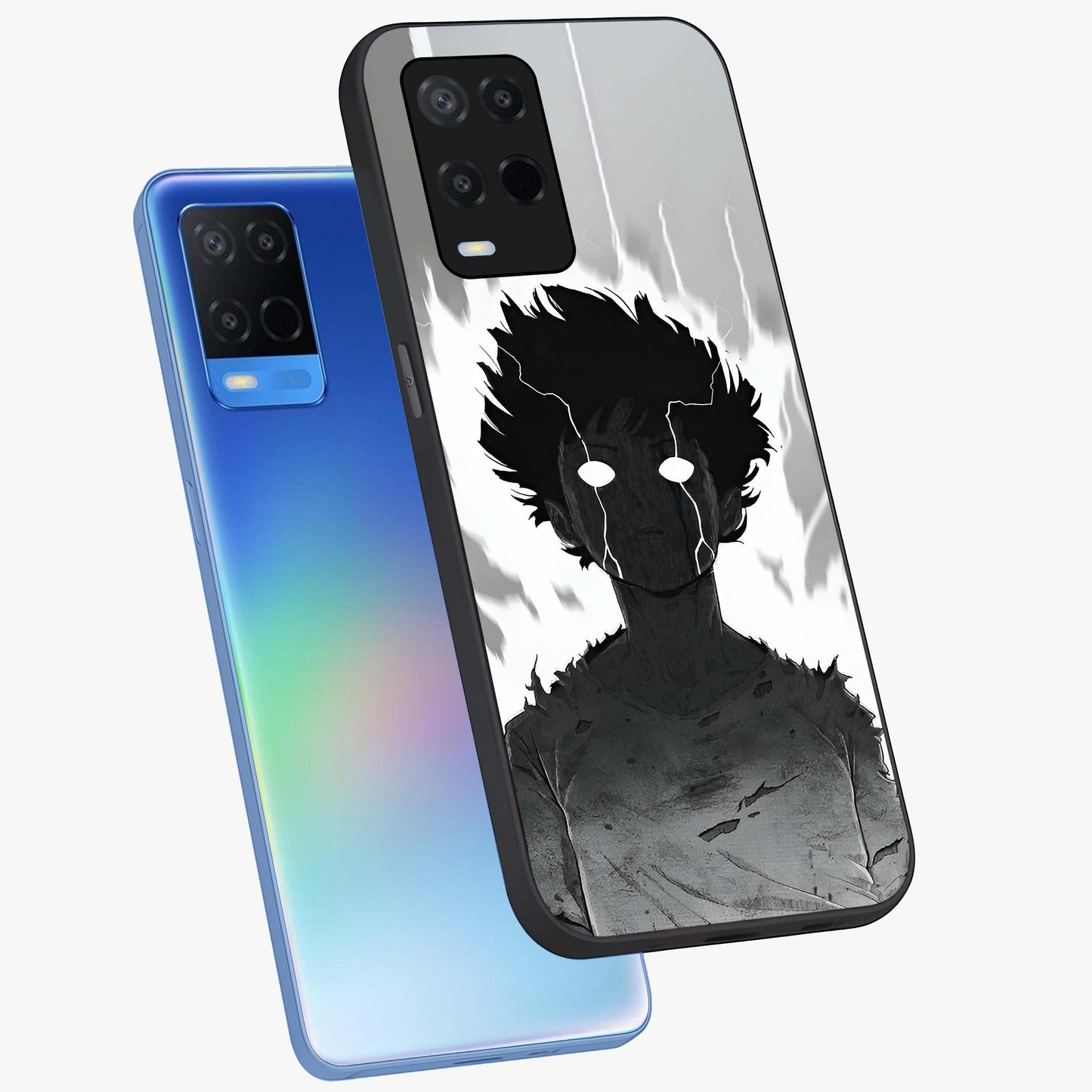 Awakened Inner Rage Glass Case displayed in angled mockup highlighting powerful graphic design and bold artistic theme.
