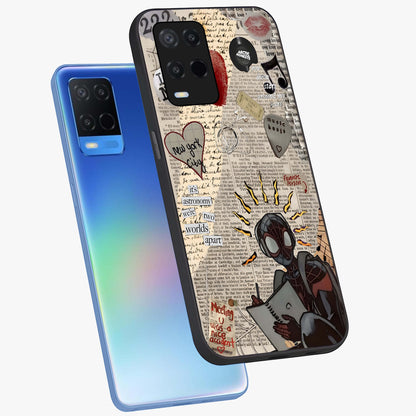 City Dream Sketch Glass Case displayed in angled mockup highlighting minimal city illustration with aesthetic sketch style.