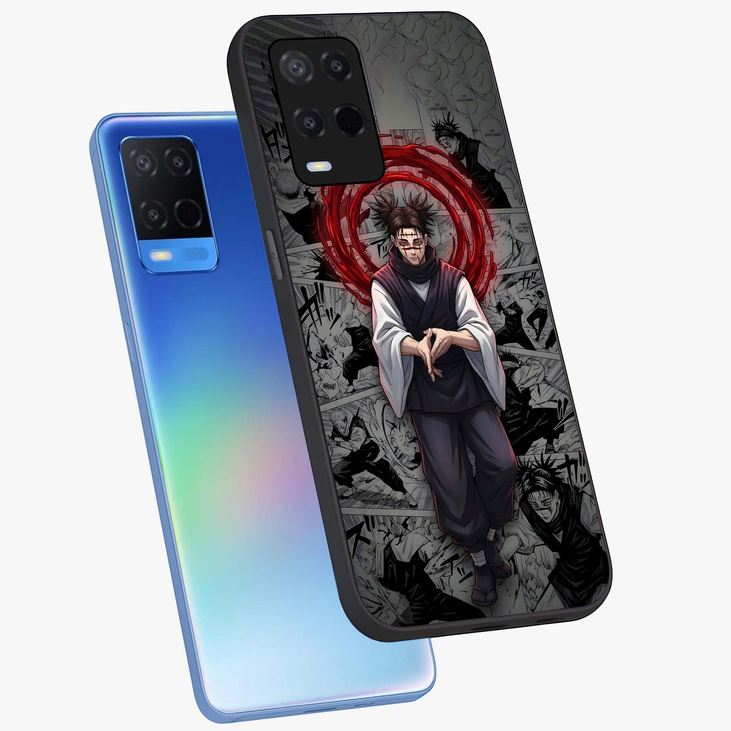 Cursed Ritual Ascension Glass Case displayed in angled mockup highlighting mystical ritual illustration with supernatural aesthetic.