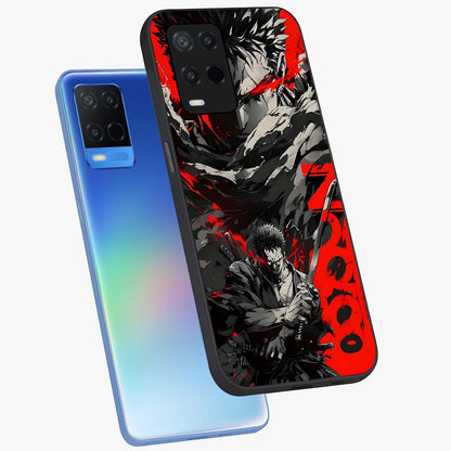 Demon Sword Resolve Glass Case displayed in angled mockup highlighting powerful demon sword illustration with dark fantasy aesthetic.