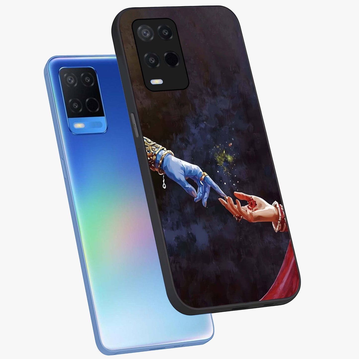 Divine Touch Eternal Glass Case displayed in angled mockup highlighting elegant divine inspired design with calm aesthetic style.