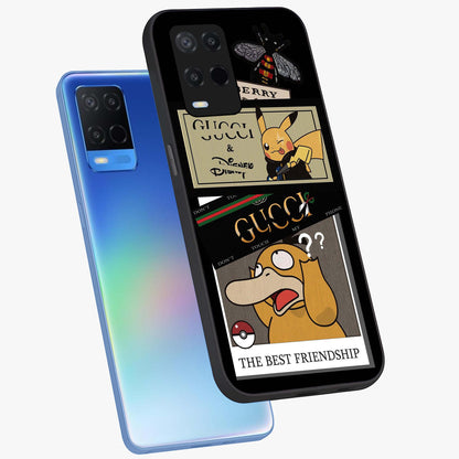 Gucci Play Mashup Glass Case displayed in angled mockup highlighting stylish fashion mashup design with bold aesthetic.