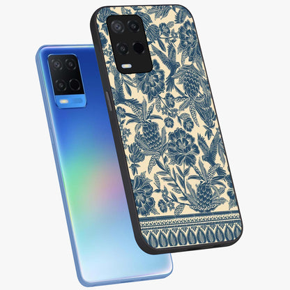 Heirloom Wild Bloom Glass Case displayed in angled mockup highlighting botanical bloom design with classic aesthetic style.