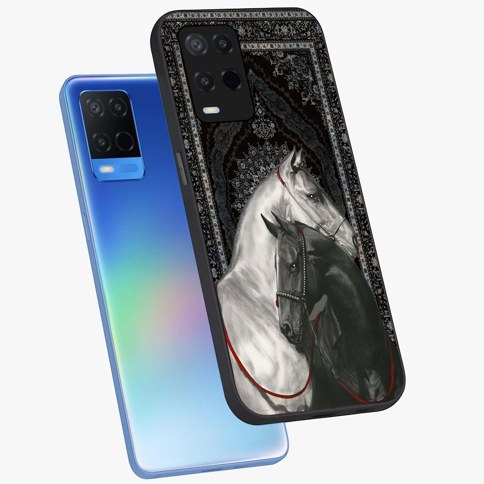 Majestic Ride Legacy Glass Case displayed in angled mockup highlighting sleek vehicle design with bold racing aesthetic.