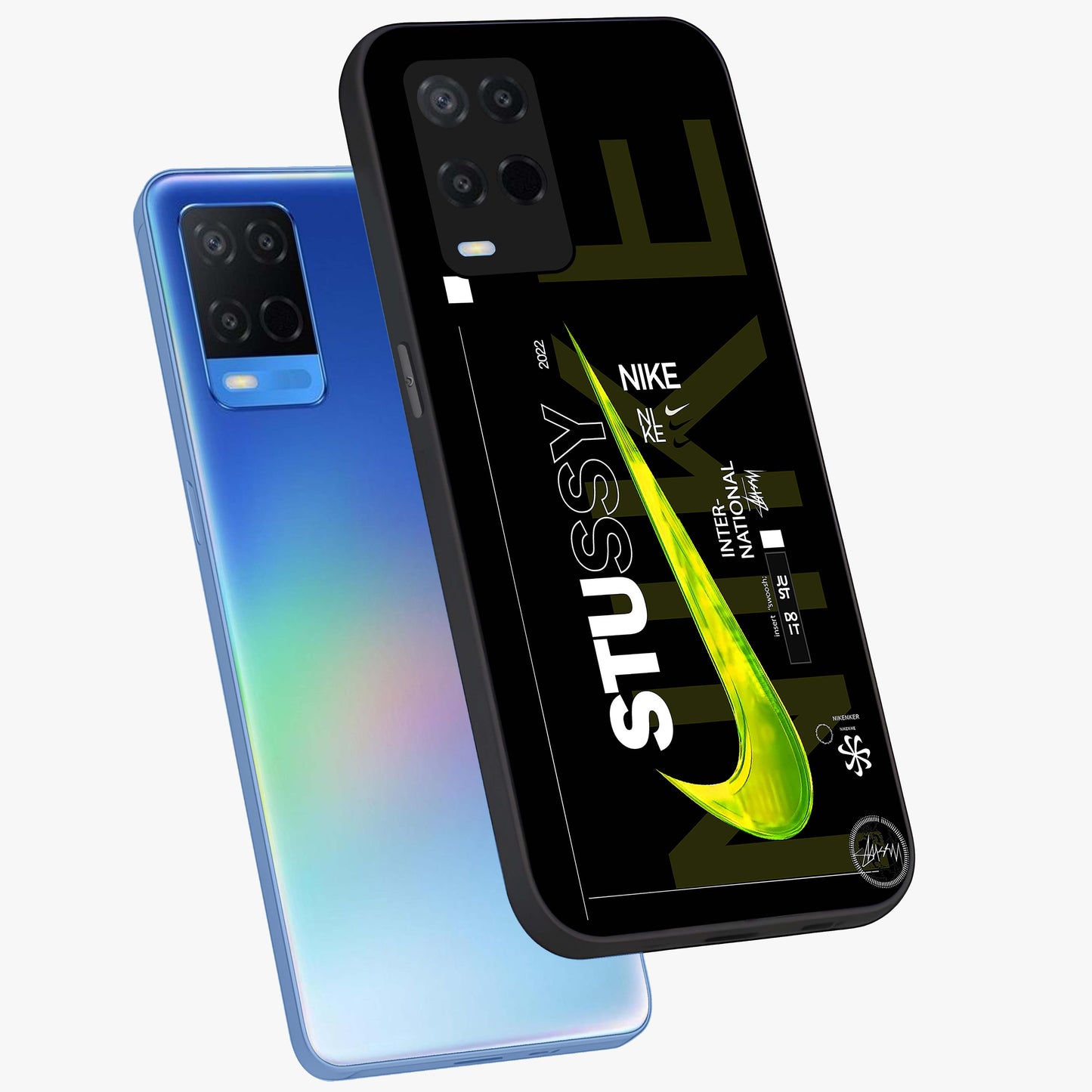 Neon Street Edition Glass Case displayed in angled mockup highlighting vibrant urban design with bold street aesthetic.