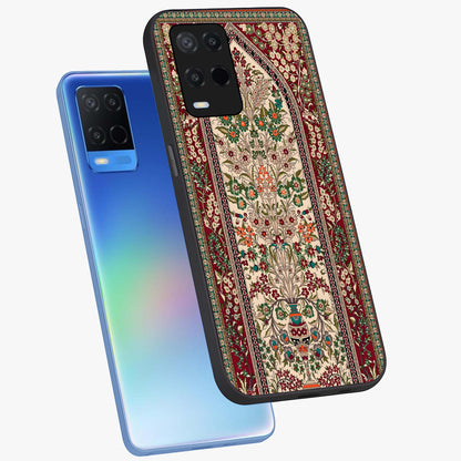Persian Inspired Glass Case displayed in angled mockup highlighting intricate traditional design with elegant cultural aesthetic.
