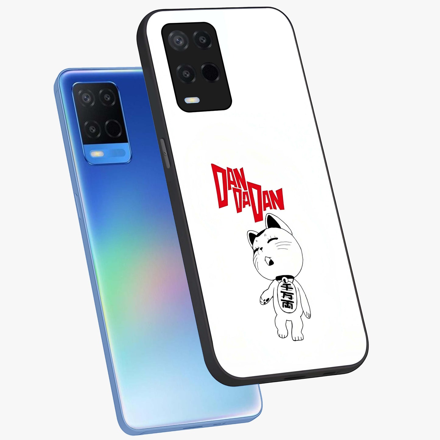Playful Spirit Charm Glass Case displayed in angled mockup highlighting lively decorative design with playful aesthetic style.