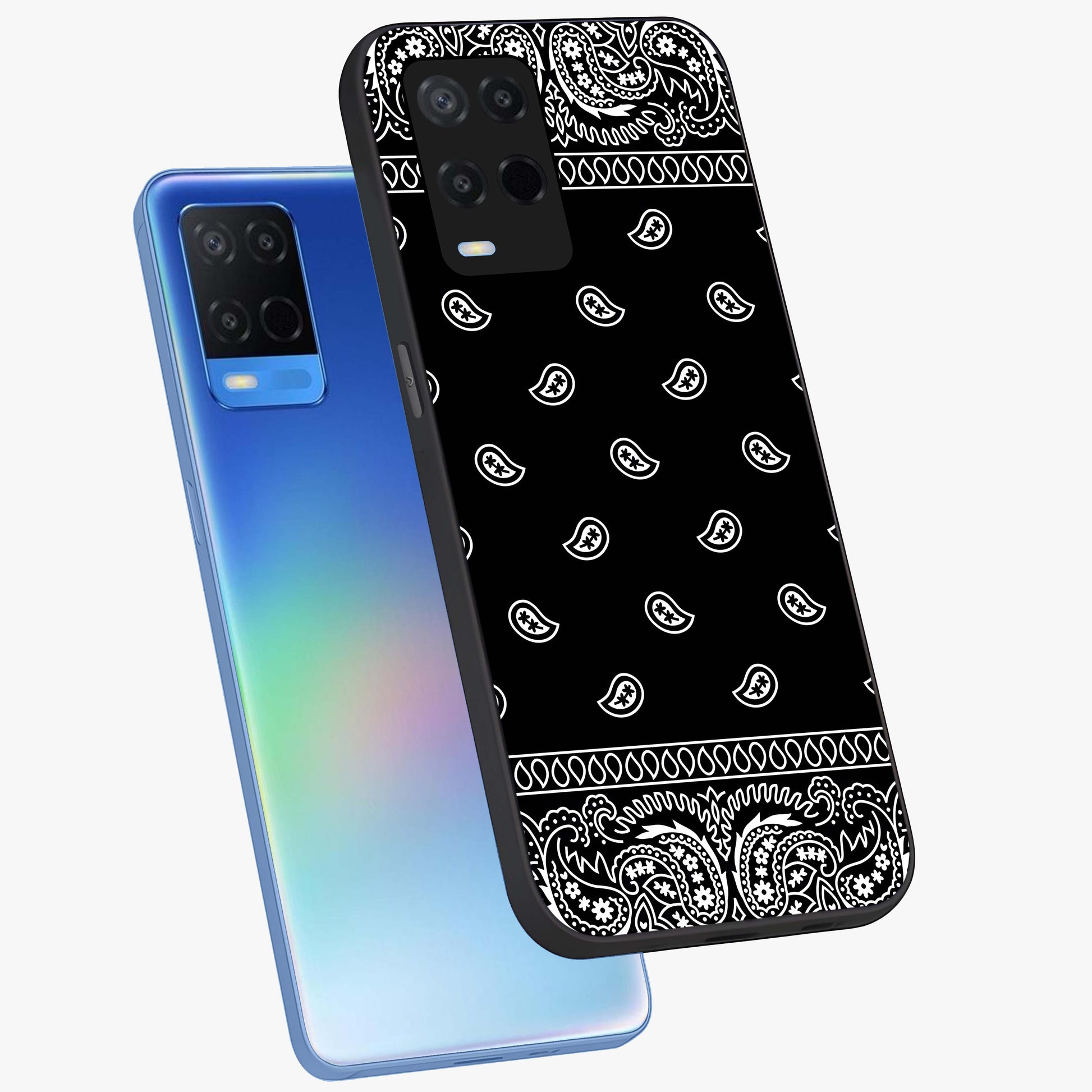Retro Rebel Threads Glass Case displayed in angled mockup highlighting retro inspired graphic design with rebellious aesthetic.