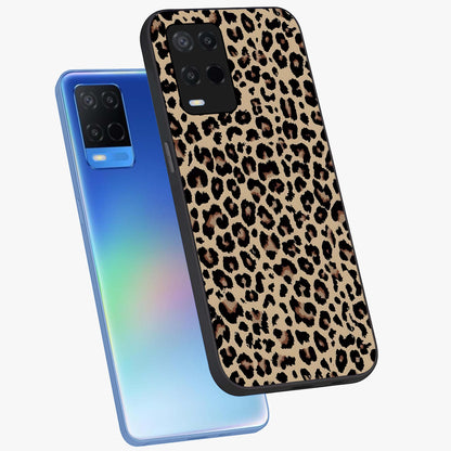 Savage Chic Pattern Glass Case displayed in angled mockup highlighting bold fashion inspired design with chic aesthetic.