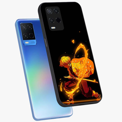 Thunder Flame Execution Glass Case displayed in angled mockup highlighting dramatic fire themed design with intense fantasy aesthetic.